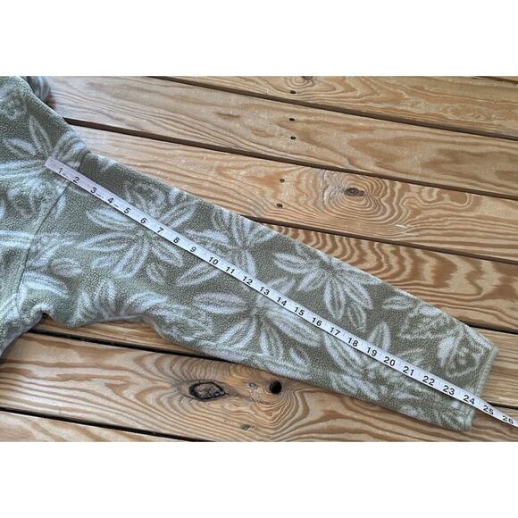 Patagonia Synchilla Printed 1/4 Snap Fleece Jacket Size Small Women’s Green - Picture 8 of 8